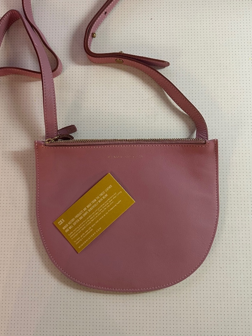 Minor History Pink leather crossbody